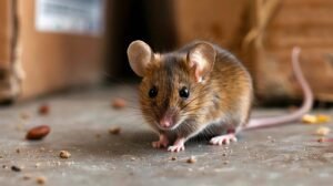 juvenile mouse in basement