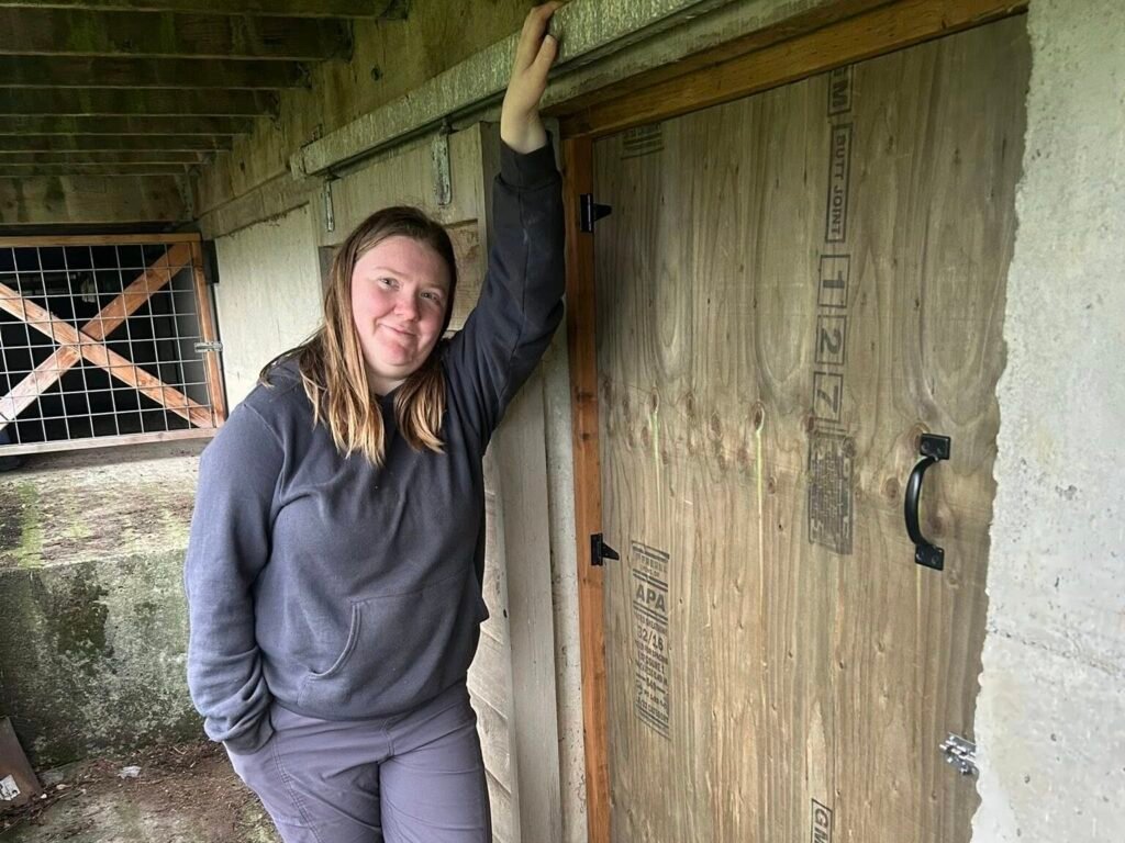 huge crawlspace door helps keep rodents from entering your home