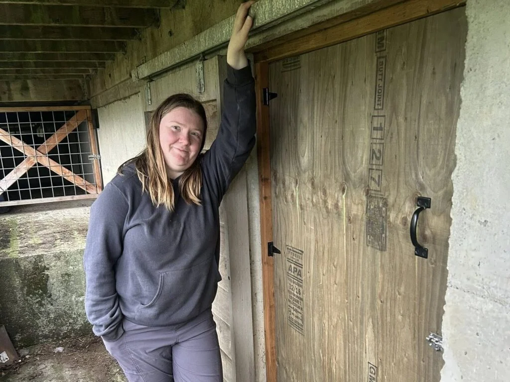 huge crawlspace door helps keep rodents from entering your home