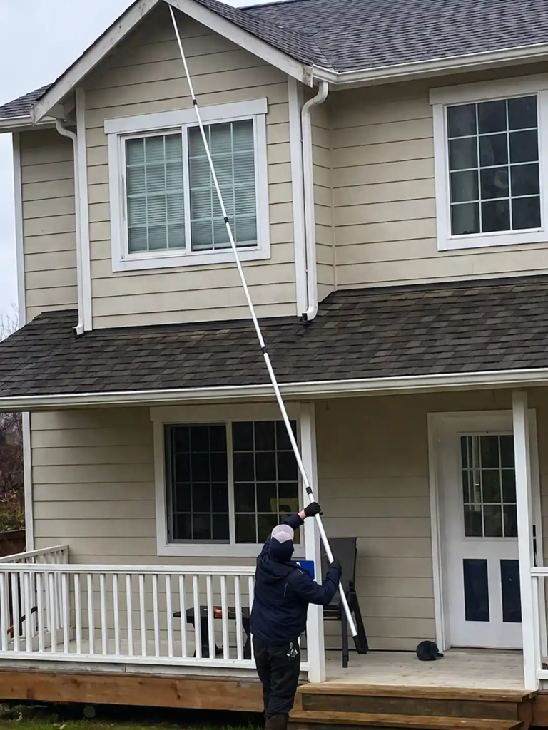 Matt removing webs from home Matt removing webs from home