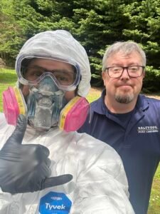 Matt & York on a powder post beetle job