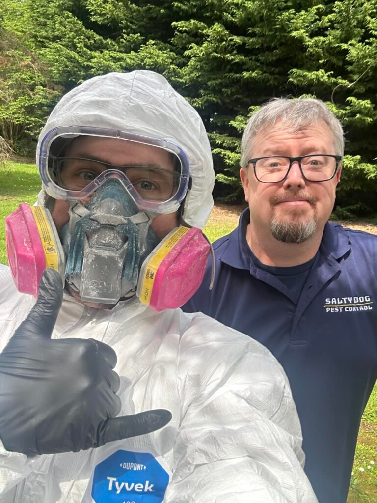 Matt & York on a powder post beetle job
